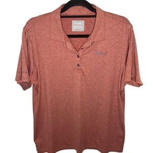 Oobe Chick-Fil-A Men's Heathered Coral Short Sleeve Hydrovent Golf Polo Shirt XL